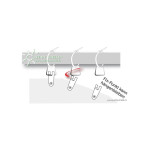 Otočný háček pro připevnění balkónové plachty 8 ks Peddy Shield