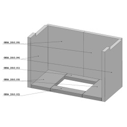 Šamotová komora komplet KV 6.6.1 