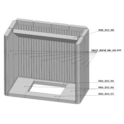 Šamotová komora komplet KV 6.6.2 TV B  