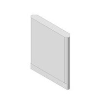 Šamotová deska zadní střed KV 6.6.4 