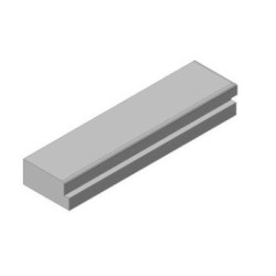 Šamotová deska spodní, pravá KV DYNAMIC 2G 44.55.01.N 