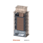 Kachlový akumulační krb Romotop BARACCA 11 H