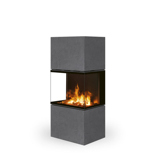 Elektrický designový krb Romotop e-LERA C Thermaline tmavý