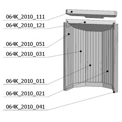 Šamotová komora komplet LUANCO N