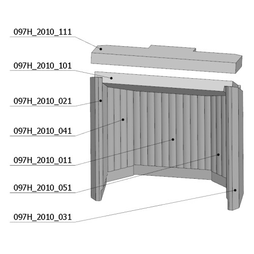 Šamotová komora komplet LUGO N AKUM