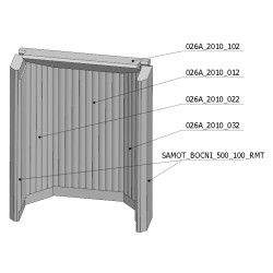 Šamotová komora komplet LUGO N BF TROUBA 