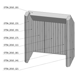 Šamotová komora komplet MALAGA  