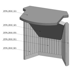 Šamotová komora komplet PARLA 3S   