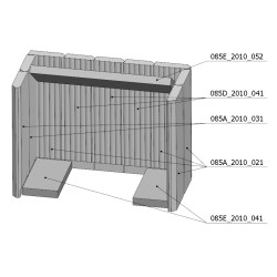 Šamotová komora komplet RIANO W