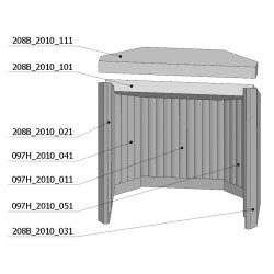 Šamotová komora komplet SIENA N 02  
