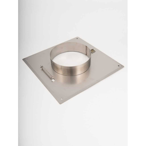 Nerezová příruba na zděný komín 240 x 240 mm pro Skorsten Power Draft