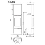 Krbová kamna Thorma SEVILLA šedá