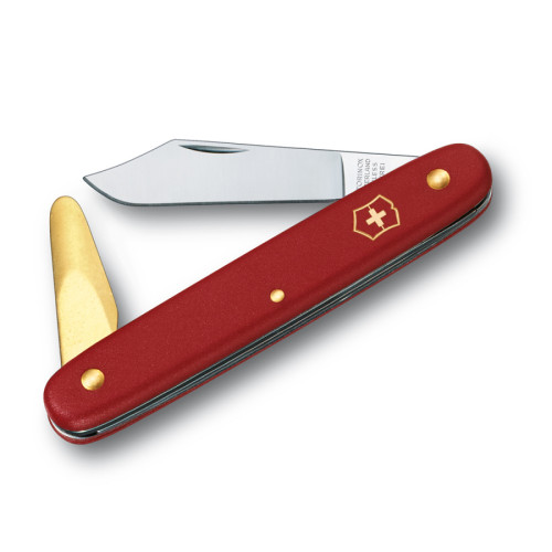 Zahradnický očkovací nůž Victorinox s odhrnovačem kůry (červený)