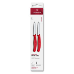 VICTORINOX Sada 2 ks nožů na zeleninu Swiss Classic 8 cm červená
