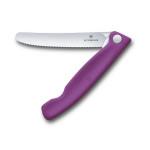 Victorinox Svačinový skládací nůž Swiss Classic 11 cm, fialový, vlnkované ostří (6.7835.FC1)