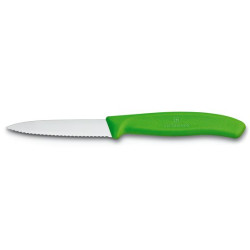 VICTORINOX Nůž na zeleninu 8 cm vlkové ostří, zelený