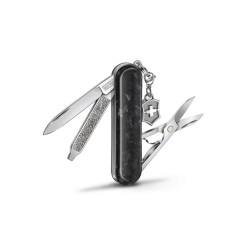 Victorinox CLASSIC SD Brilliant Carbon | Luxusní kapesní nůž 58 mm | Limitovaná edice