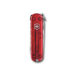 Victorinox NAIL CLIP 580 červený průhledný