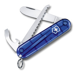 Victorinox My first VICTORINOX modrý průhledný s pilkou