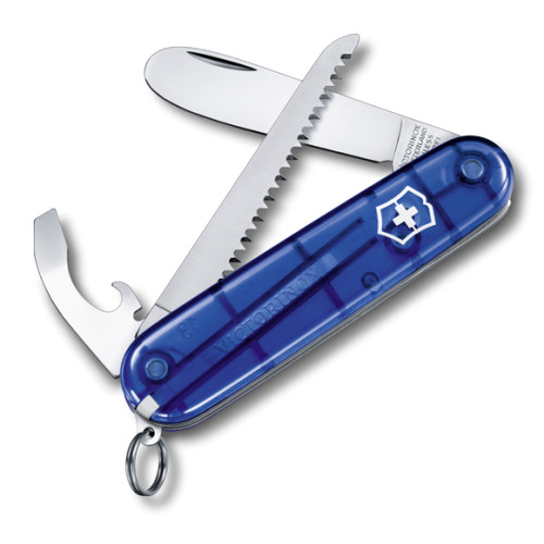 Victorinox My first VICTORINOX modrý průhledný s pilkou