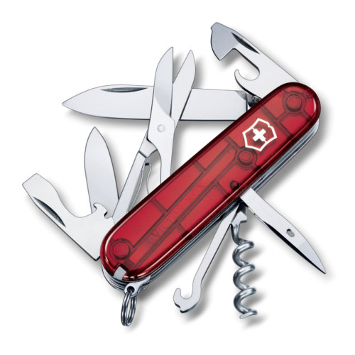 Victorinox CLIMBER červený průhledný
