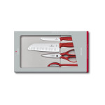 VICTORINOX Kuchyňská sada Swiss Classic červená 4 ks