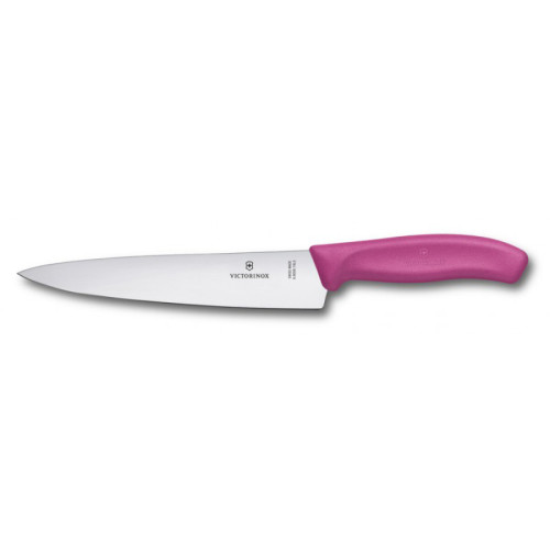 Victorinox Kuchařský nůž 19 cm Swiss Classic, plastová rukojeť, růžový (6.8006.19L5B)