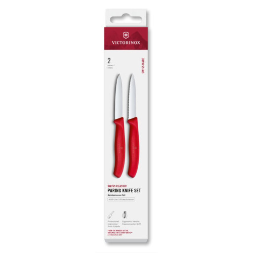 VICTORINOX Sada kuchyňských nožů Swiss Classic 8 cm červená 