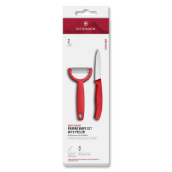 VICTORINOX Sada nože a škrabky Y-peeler Swiss Modern červená