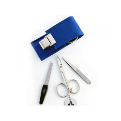 ALPEN Manikúrní sada na nehty nylonová s magnetickým zavíráním modrá 