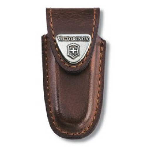 Kožené pouzdro hnědé na opasek Victorinox pro kapesní nože 58 mm