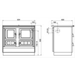 Sporák KVS Moravia Klaudie VSP 9112.3490-OP