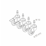 VULCANUS Wheel | Sada zátěžových koleček