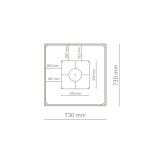 Gril VULCANUS Pro730 CAMP | Designové ohniště | Corten