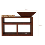 Gril VULCANUS Pro730 MASTERCHEF | Designové ohniště | Corten