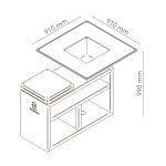 Gril VULCANUS Pro910 MASTERCHEF | Designové ohniště | Corten