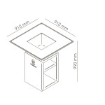 Gril VULCANUS Pro910 CHEF | Designové ohniště | Corten