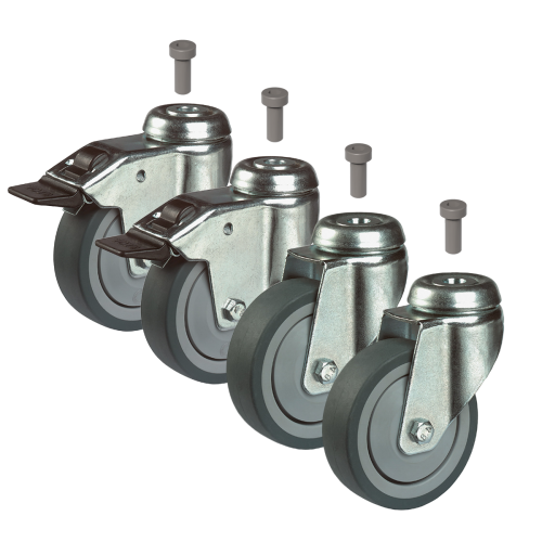 VULCANUS Rubber Wheel (Set) | Sada gumových zátěžových koleček