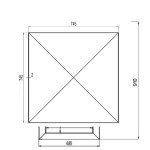 Vulcanus Cover Pro730 (Stainless Steel) | Nerezové víko