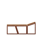 VULCANUS boxxoq TriRest | Zahradní lavice