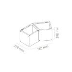 VULCANUS boxxoq DuoPlanter | Zahradní květináč
