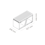 VULCANUS boxxoq DuoSeat | Zahradní lavička