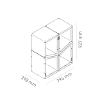 VULCANUS boxxoq LogStack 2x2 | Dřevník