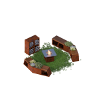 VULCANUS boxxoq QuadSeat Plus | Zahradní lavice a dřevník