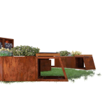 VULCANUS boxxoq QuadSeat Plus | Zahradní lavice a dřevník