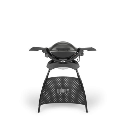 Weber Q 1400 STAND Dark Grey | Elektrický Gril se stojanem a poličkami