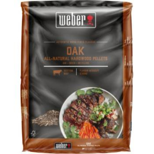 Dřevěné přírodní grilovací pelety Weber DUB | 8 kg