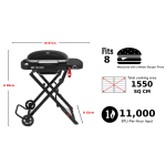 Weber TRAVELER Compact černý | Kompaktní plynový cestovní gril