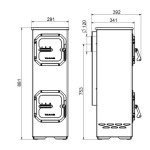 Krbová kamna Wamsler DENVER, černý