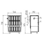 Krbová kamna Wamsler OF 604 KAMINO, Elite